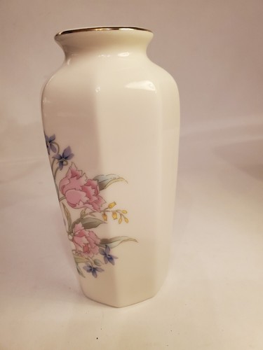 Vintage Ceramic Fine China Floral Painted Vase Japan - Picture 4 of 5