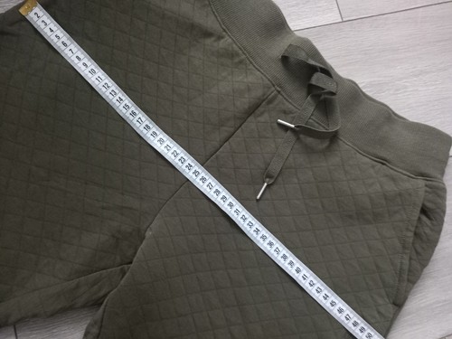 Ralph Lauren Polo Olive Green Pony Logo Quilted Jogger Sweatpants Uk M 10-12 - Picture 6 of 7