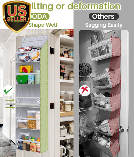 over the Door Organizer, Large Capacity Closet Door Hanging Organizer, Clear ... - Picture 3 of 7