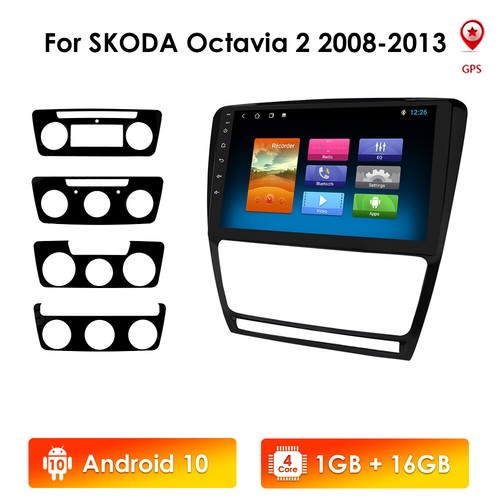 10.1" Autoradio Für SKODA Octavia 2 2008-2013 GPS Navi DAB+ Android 10 USB WIFI - Bild 2 von 11