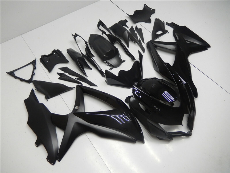 DS Injection Glossy Black Fairing Fit for Suzuki 2008-2010 GSXR 600 750 o032 image