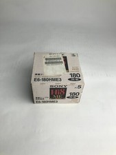 NOS Sony Hi8 180 Minute 5pack 8mm Video cassette Tape Sealed E6-180HME3