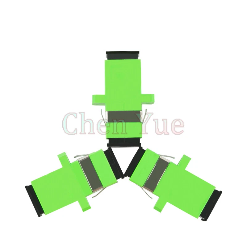 100pcs SC APC Simplex Single-mode Fiber Optic Adapter SC Optical Fiber Connector - Image 2 of 4