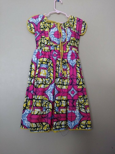 African Dress for Girls(Green, Purple, Brown) with Rhinestones - Picture 11 of 12