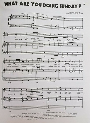 Carlin Top Ten No 12 Book Piano Voice Guitar 60s 70s Music Hollies Dawn---- - Picture 5 of 5