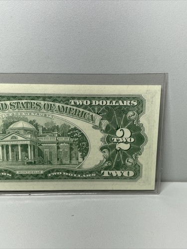 1963 A 2 dollar bill red seal Low Serial Number A16079441A - Picture 8 of 9