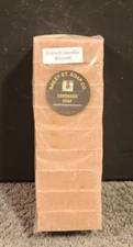 French Vanilla Biscotti  Cold Processed handmade soap loaf 9 Precut Bars
