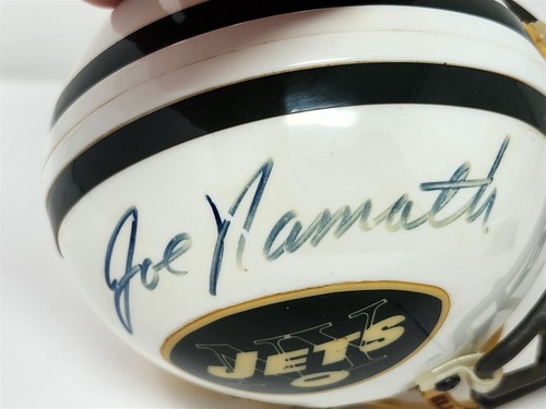 JOE NAMATH signed JETS mini helmet JSA COA - Picture 2 of 3