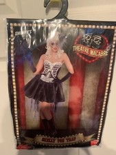 NWOT Smiffy  s Skelly Von Trap Costume Skeleton Costume Dress Adult Size S 6-8 US