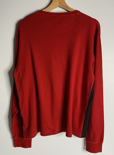 GANT US Sport 49 Sweatshirt Men L Red Black L/Sleeve Cotton Spell Out Logo 90s - Picture 14 of 21