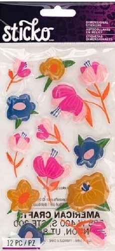 Sticko FLOWERS Stickers TULIPS CHERRY BLOSSOMS SUNFLOWERS TREES GERBERA DAISIES - Picture 18 of 19