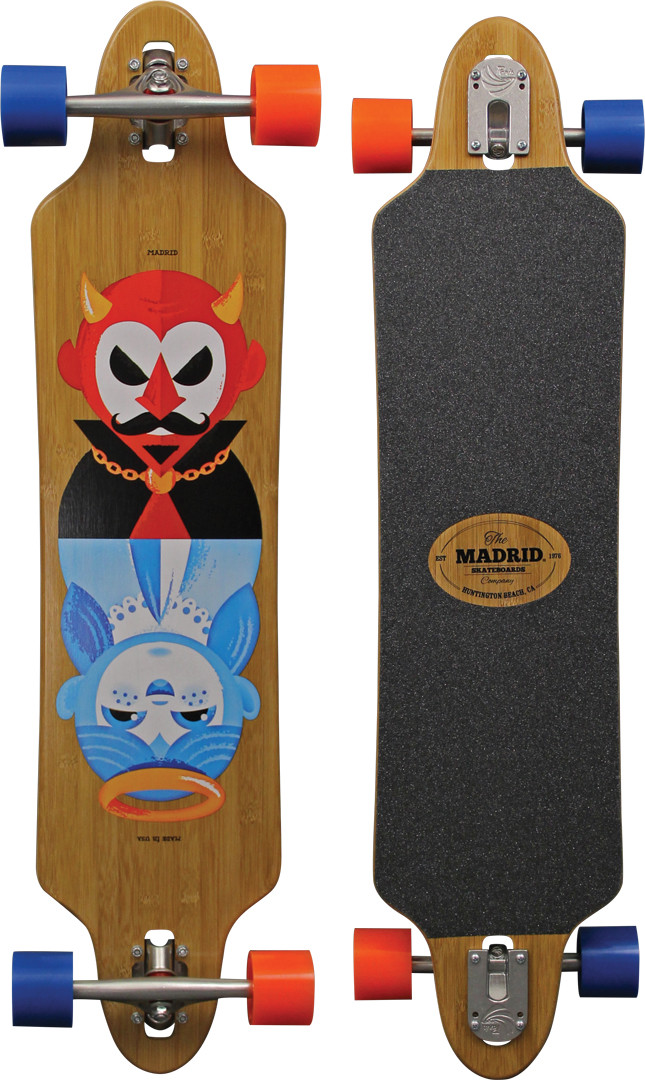 MADRID SKATEBOARDS Longboard TOMBSTONE BAMBOO GOOD AND EVIL 38 DT Unisex MADRID SKATEBOARDS Longboard TOMBSTONE AND BAMBOO GOOD AND TOMBSTONE EVIL 38 DT Unisex e39f98