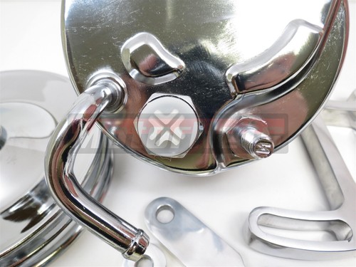 BBC SBC Chevy Chrome Saginaw Style Power Steering Pump & 1 Groove Pulley OLDS GM - Picture 6 of 6