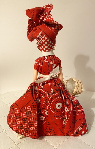 Vintage New Orleans Souvenir Doll Creole Lady 1970’s 9.5” Original Collectible - Bild 3 von 6