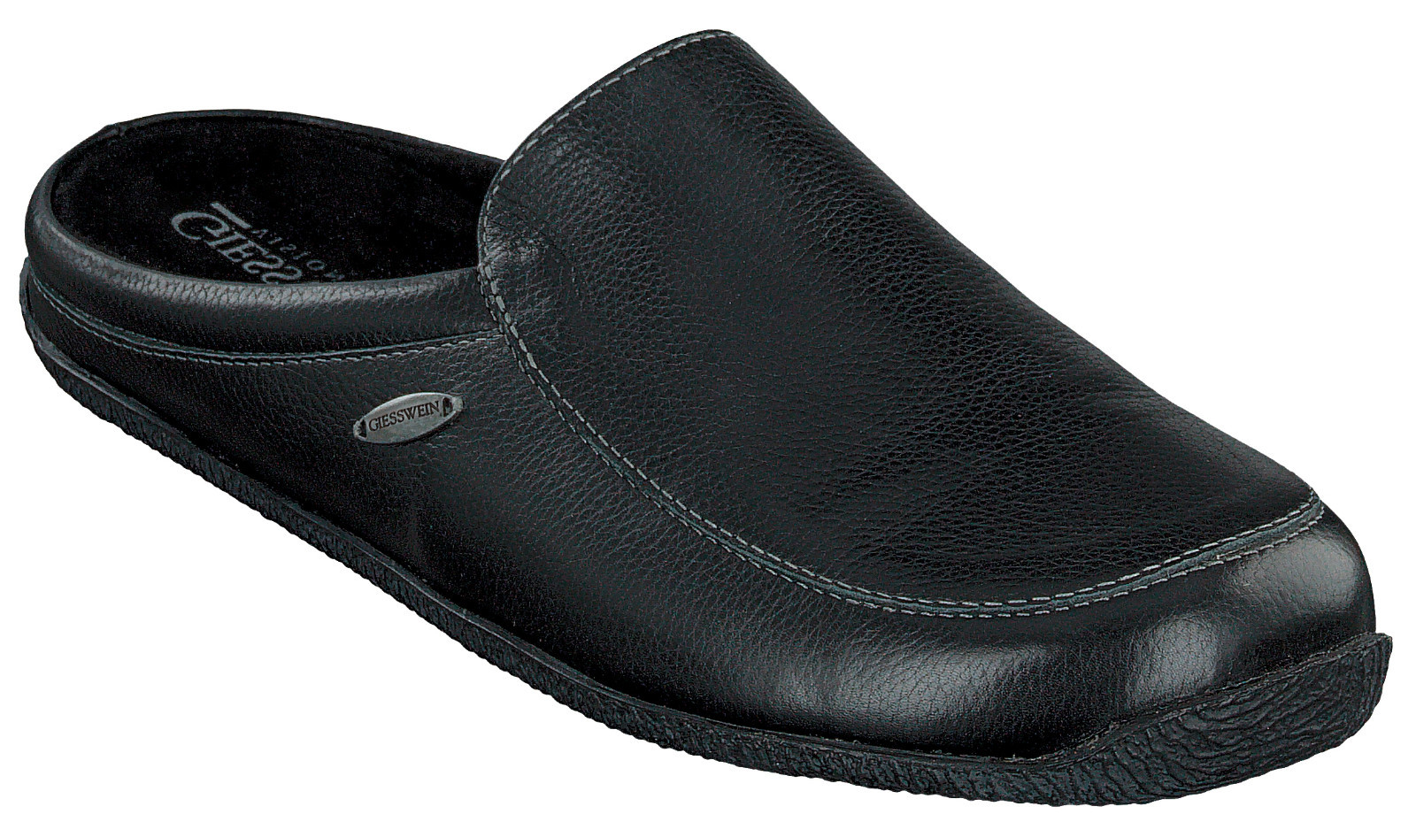 Giesswein manta casa zapatos cuero negro pantufla nuevo Giesswein manta casa zapatos cuero negro pantufla nuevo