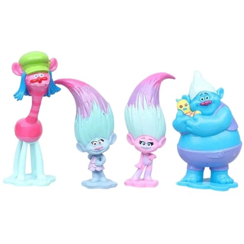 trolls figures Cake Toppers toys Kids Birthday Decoration Kids Party bag filler - Picture 5 of 6