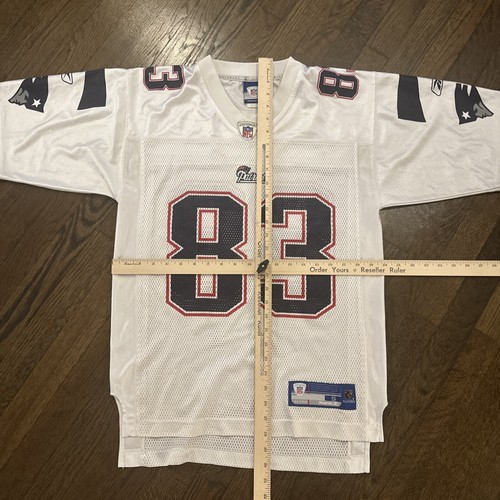 New England Patriots Wes Welker Jersey Small Mens White Reebok - Picture 5 of 5