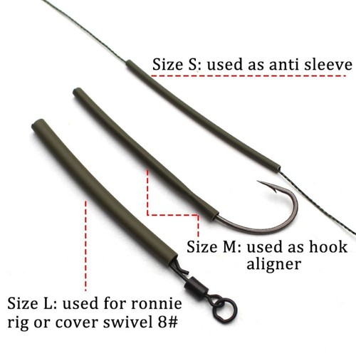 50X Heat Shrink Tubing Carp Fishing Tackle-Ronnie Rigs Tube 1.6MM/2.6MM/3.6MM - Picture 6 of 21