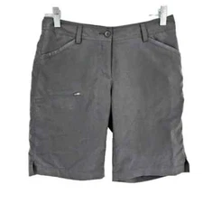Oobe Arrowhead Utility Shorts 0 Grey Green 9" Hiking Outdoor Polyester Slit Side