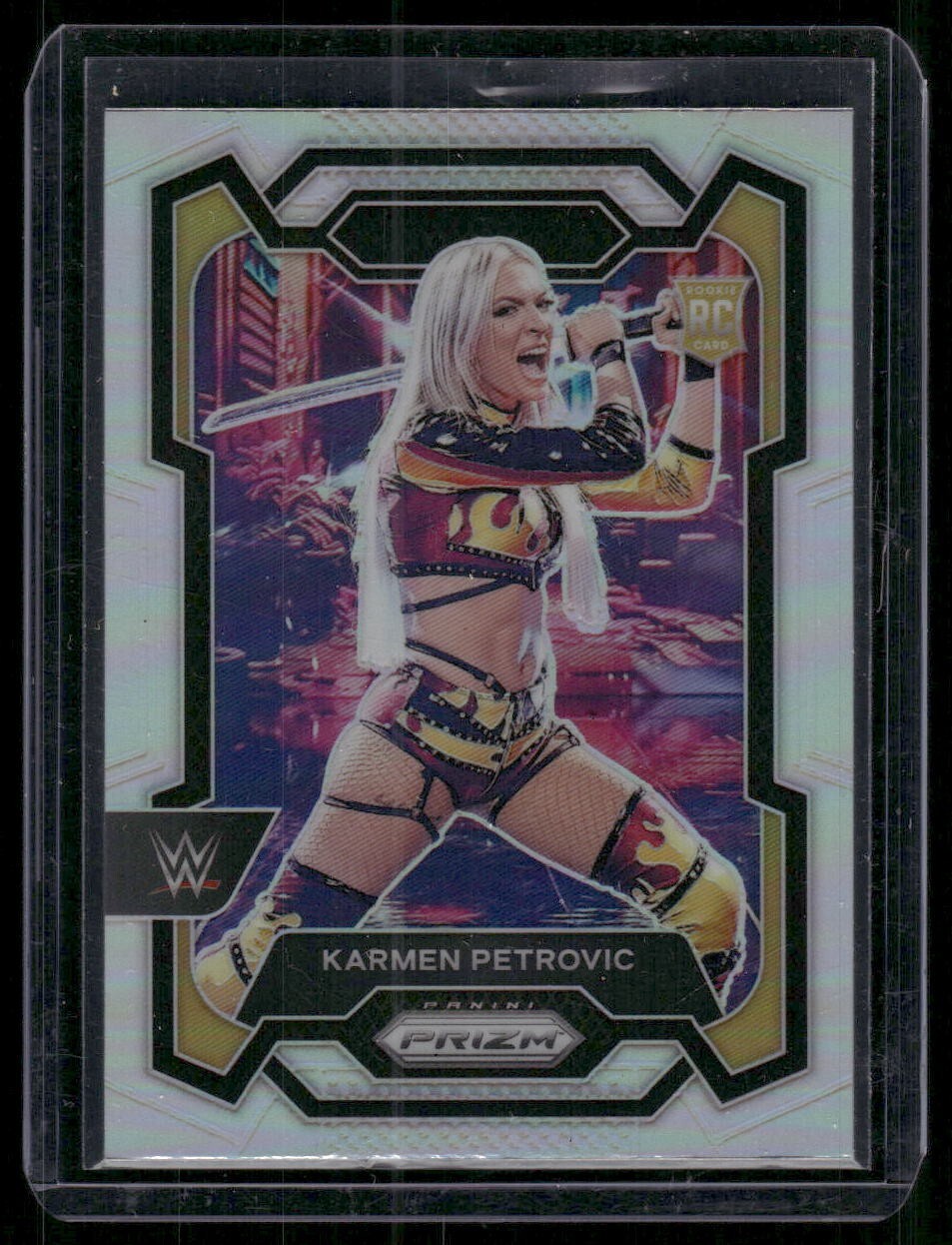 KARMEN PETROVIC 2024 Panini Prizm WWE Silver Parallel RC Rookie #107