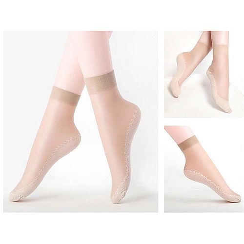 1-10 Paar Damen Feinsöckchen Komfortbund Sommer Socken Anti-Rutsch Nylonsocken - Bild 9 von 27