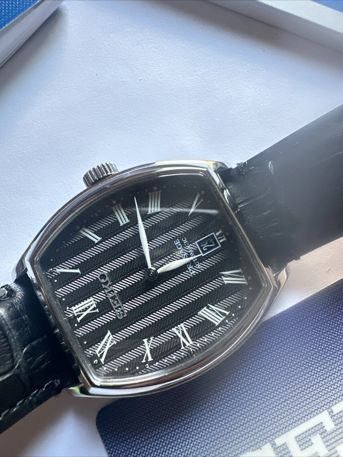 Seiko Presage Black Tone Automatic Tonneau Watch Ireland Ubuy