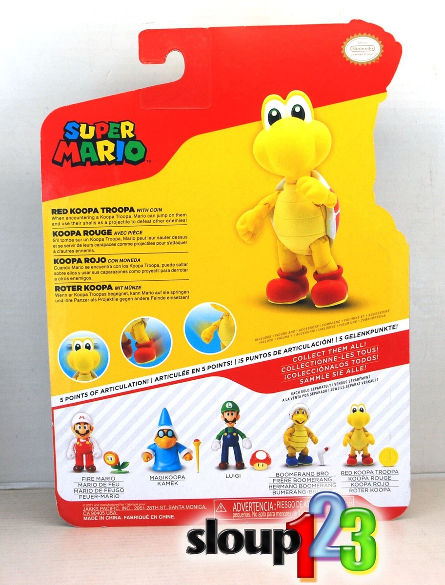 SUPER MARIO - RED KOOPA TROOPA - ERROR - FACTORY NOTE IN