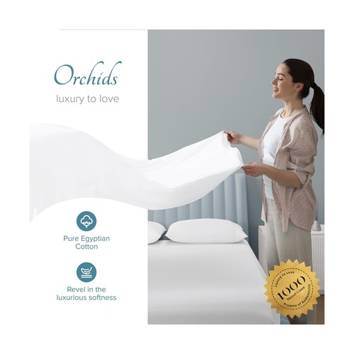 Carressa Linen 100% Egyptian Cotton King White Sheet Set - 1000 Thread Count ... - Picture 2 of 9