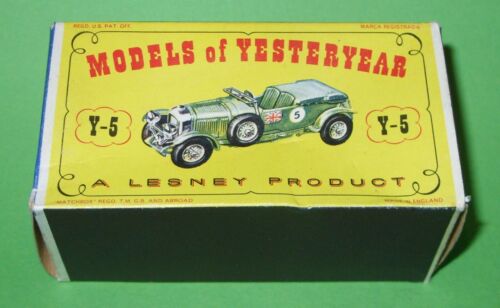 Matchbox Yesteryear / Y5 1929 4.5L Blower Bentley with Green Seats in Type D Box - Picture 2 of 12