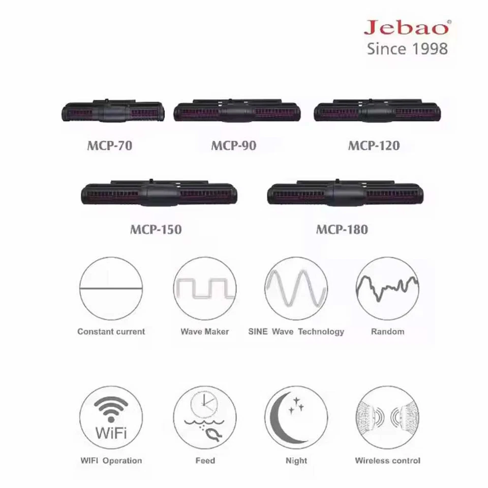 Jebao MCP-70,MCP-90 MCP-120 MCP-150,MCP-180 Cross Flow Pump Wave Maker - Image 4 of 4