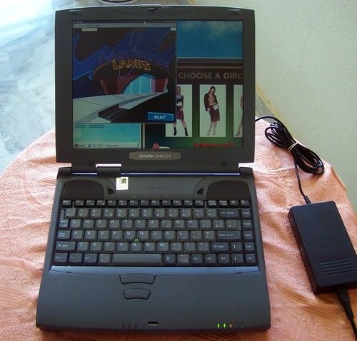 Win 98 Toshiba 2540CDS AMD 333MHz, 32 MB, 4GB Floppy DOS Serial Parallel–cdt ibm - Picture 11 of 19