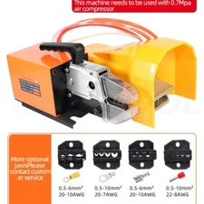 Pneumatic Terminal Crimping Machine AM-10 Multifunctional Jaws Can Be Changed