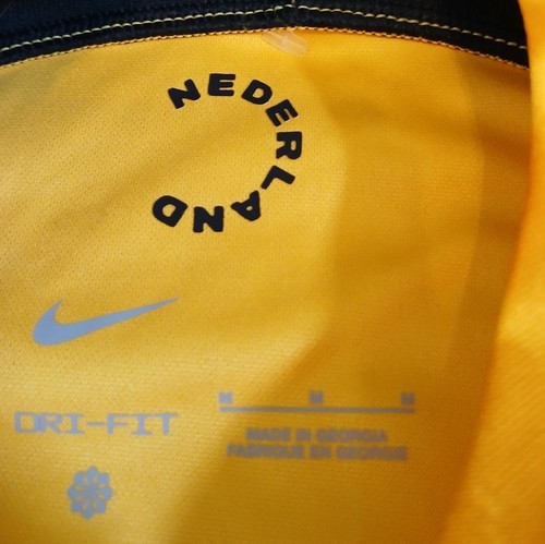 Nike Dri Fit Netherlands Authentic Unisex Home Soccer Jersey Size Medium (NWT) - Picture 4 of 9