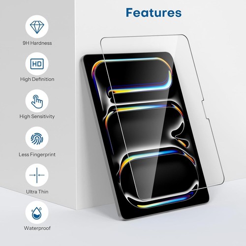Für 11 Zoll iPad Pro (aktuellstes Modell) Displayschoner Hartglas Displayschutzfolie - Bild 3 von 8