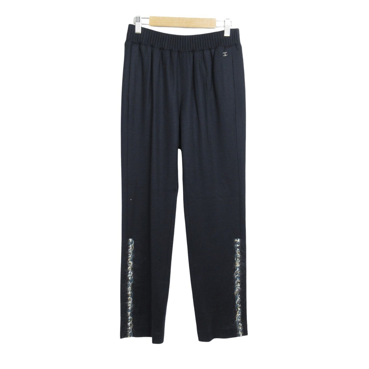 CHANEL Sweatpants Wool Navy Size 34 | eBay CHANEL Sweatpants Wool Navy Size 34 | eBay