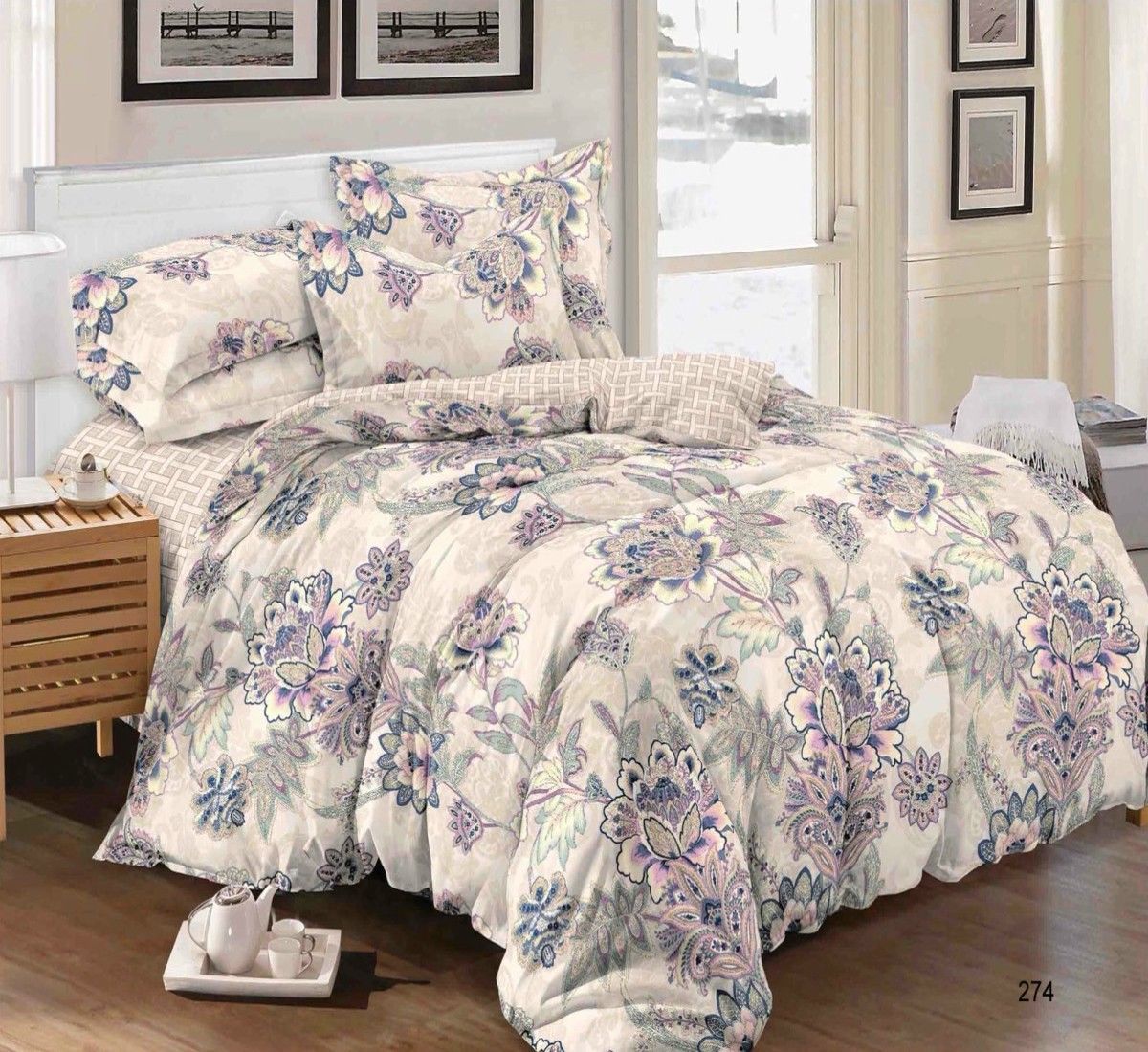 Stampa Floreale Floreale Floreale Piumone trapunta copertura completa 4Pcs Set di biancheria da letto federa lenzuolo 956ccf Stampa Floreale Floreale Floreale Piumone trapunta copertura completa 4Pcs Set di biancheria da letto federa lenzuolo 956ccf