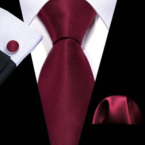 Beige Floral Silk Mens Tie Wedding Necktie Hanky Cufflinks 3PCS Jacquard Prom UK - Picture 128 of 187