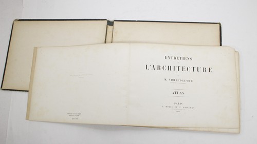 Entretiens sur l'Architecture by V. Violet-Le-Duc - Atlas only - Picture 2 of 5