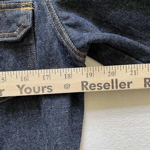 Vintage Levis Denim Trucker Jacket Women Medium Blue Type III Crop Made USA 90s - Picture 11 of 13