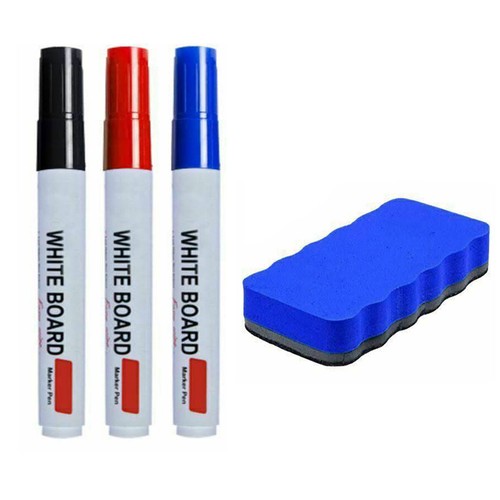 Magnetic Whiteboard Pens and Magnets, Eraser Coloured White Board Markers - Picture 10 of 11