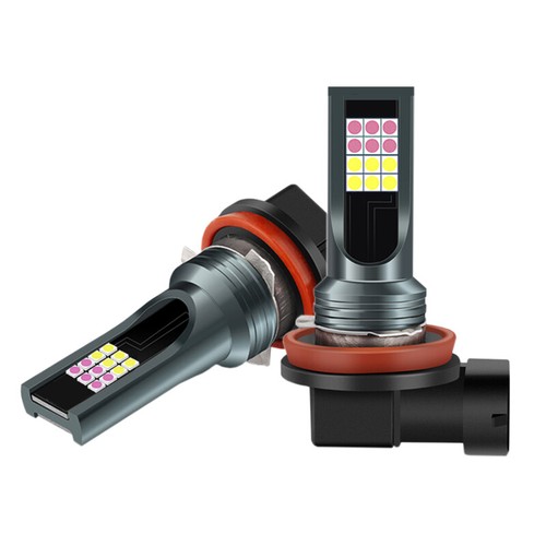 GLOFE White & Purple Strobe Flash H8 LED Driving Fog Light Cornering DRL Lamp - Picture 9 of 9