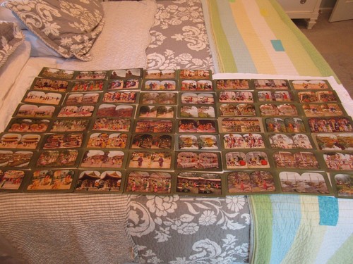 60 JAPANESE T.W. INGERSOLL ,1902-1905 RARER COLORED STEREOVIEWS,NUMBERED & STORY - Picture 1 of 12