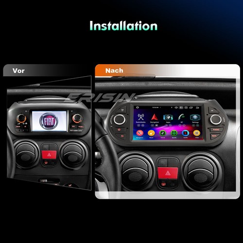 Android 14 Autoradio 4GB+64GB Navi Fiat Fiorino Qubo Peugeot Bipper Citroen Nemo - Bild 3 von 24