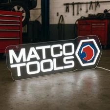 MATCO TOOLS Led Neon Light Sign For Auto Shop Truck Repair Service Store Garage