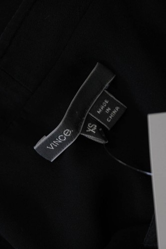 Abito donna Vince manica corta scollo V mini seta tubino nero taglia extra small - Foto 4 di 4