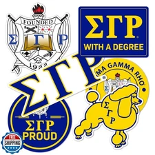 Desert Cactus Sigma Gamma Rho Sticker SGR Poodles Divine 9 D9 Multiple Size S