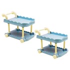 2 Pcs Mini Dining Truck Toys Decors Miniature Dinning Car