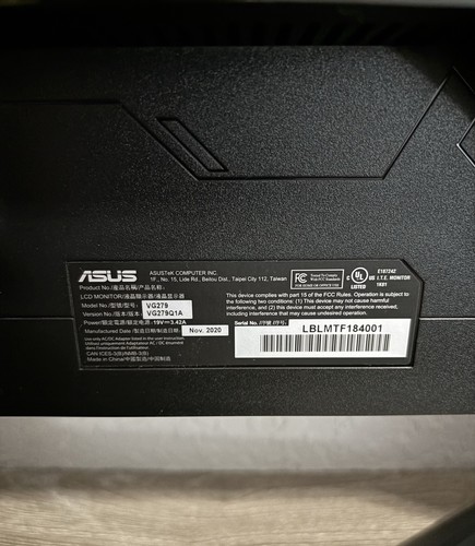 ASUS 27" VG279Q1A IPS LED 165Hz Gaming Monitor Supports 144Hz - Picture 3 of 4