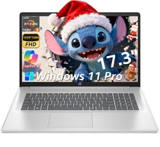 HP 17.3" FHD Laptop, AMD Ryzen 5 7430U, 32GB RAM 1TB SSD, Anti-Glare, Win11 Pro