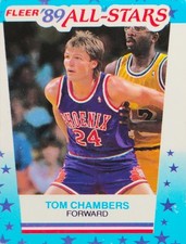 1989 Fleer Stickers#11 Tom Chambers Rare vintage fleer card